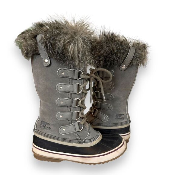Sorel Joan of Arctic Boot for Women Size 6 Quarry Black Snow Boots Waterproof - Picture 13 of 14